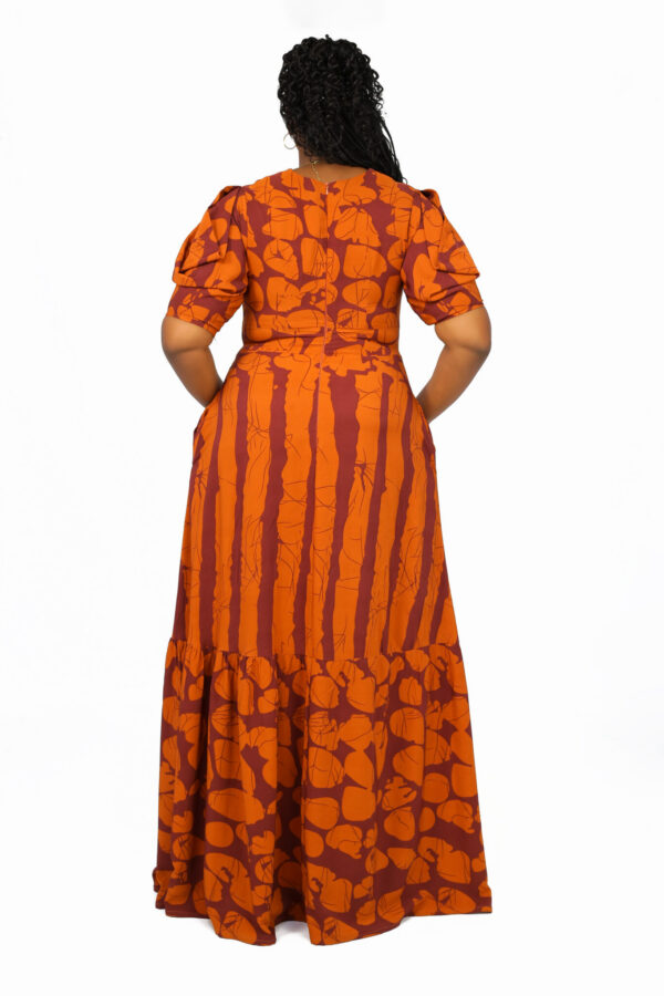 Amara Maxi Dress - Burnt Orange - Image 3