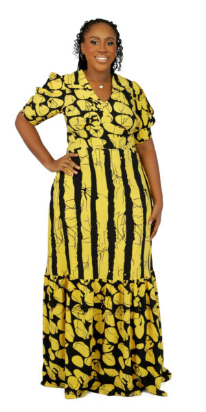 Amara Maxi Dress - Yellow