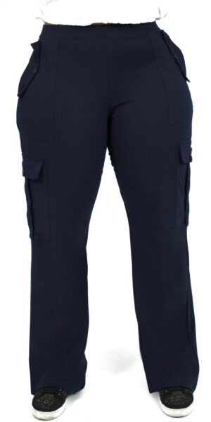 Olanna Cargo Trousers - Navy Blue