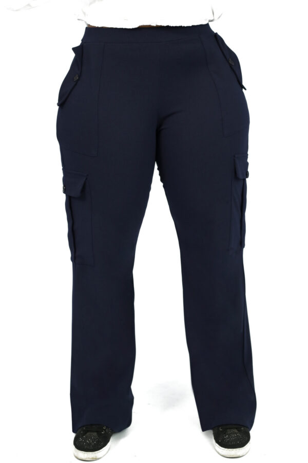 Olanna Cargo Trousers - Navy Blue