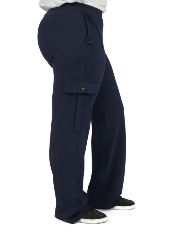 Olanna Cargo Trousers - Navy Blue - Image 2