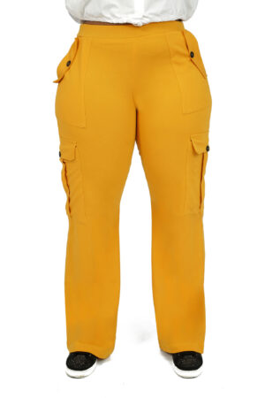 Olanna Cargo Trousers - Yellow