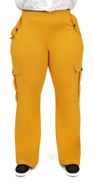 Olanna Cargo Trousers - Yellow