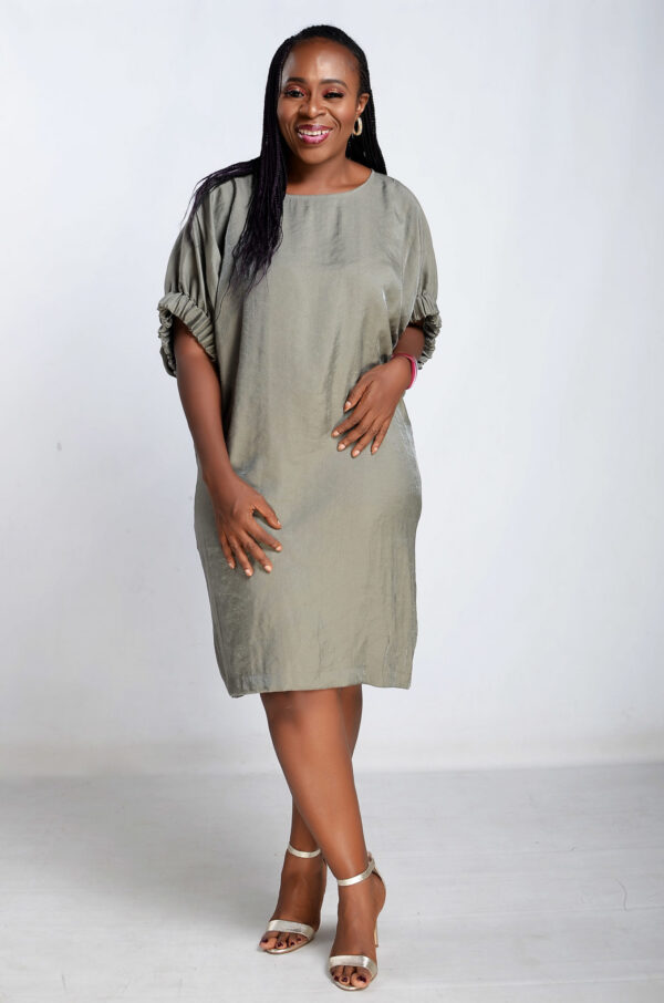 Shift Dress - Green - Image 2