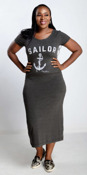 Jersey Tee Dress - Grey