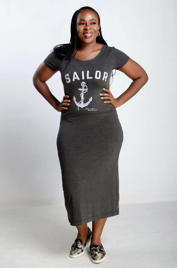 Jersey Tee Dress - Grey