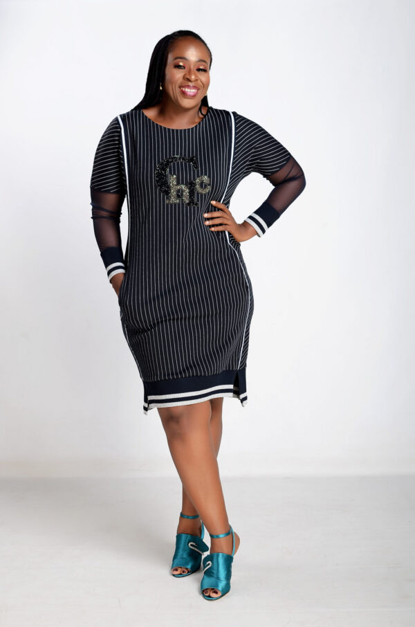 Stripe Shift Dress - Image 2