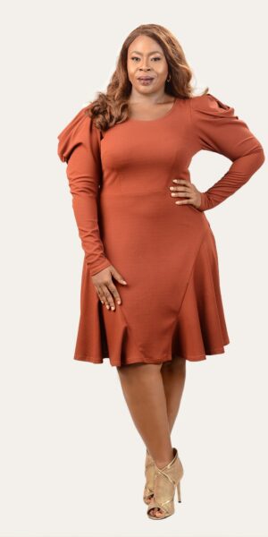 Lisa Dress - Burnt Orange