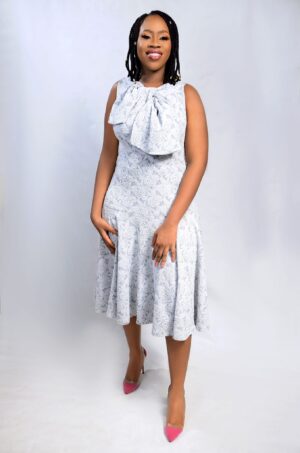 Bowzy Dress - White