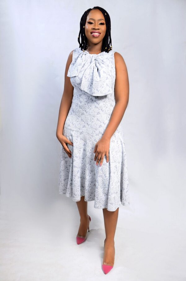 Bowzy Dress - White