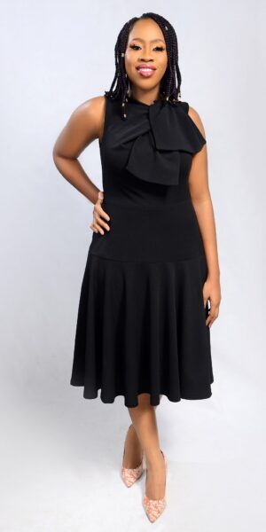 Bowzy Dress - Black