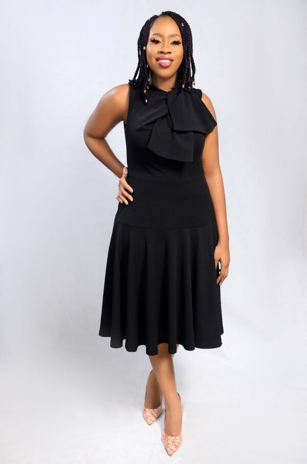 Bowzy Dress - Black