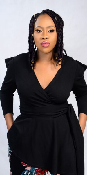 Arabian Wrap Top - Black