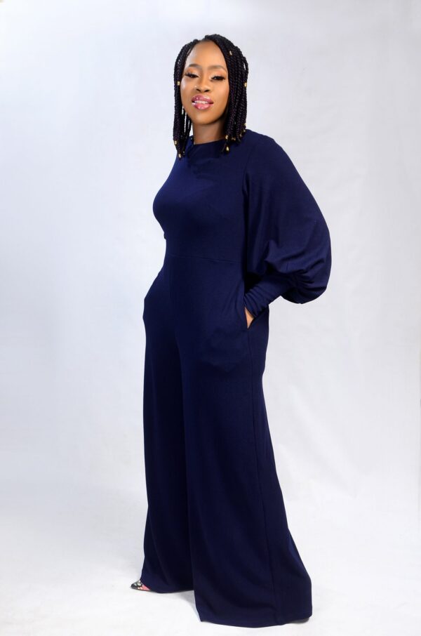 Daisy Cullotes Jumpsuit -  Blue - Image 2