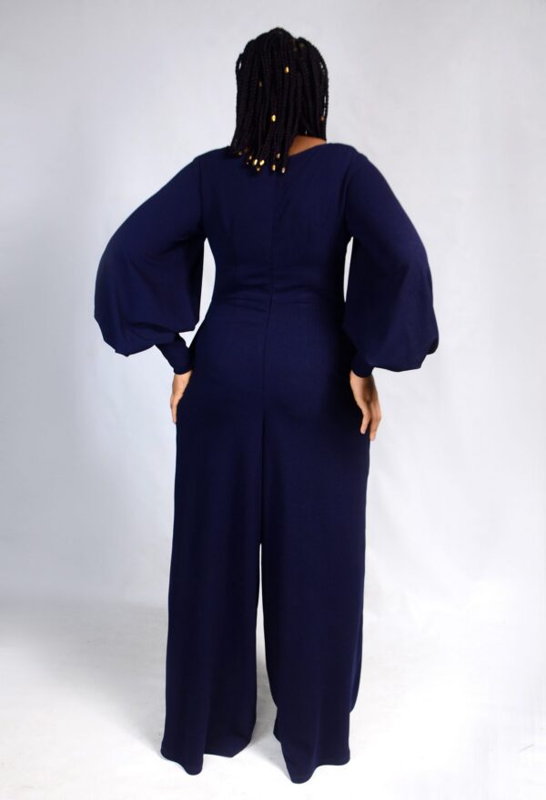 Daisy Cullotes Jumpsuit -  Blue - Image 3