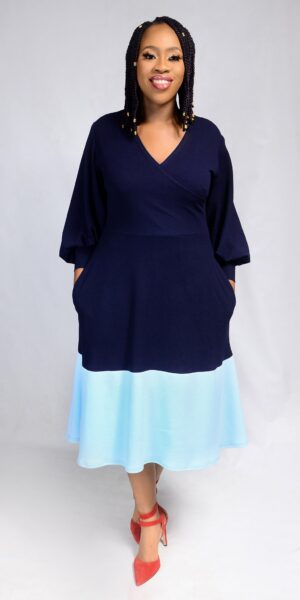 Nina Dress - Blue