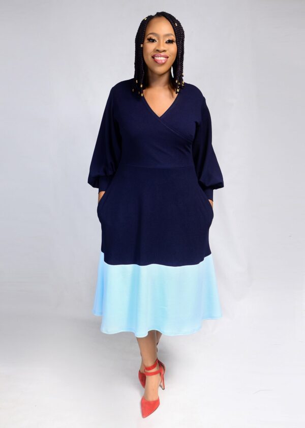 Nina Dress - Blue