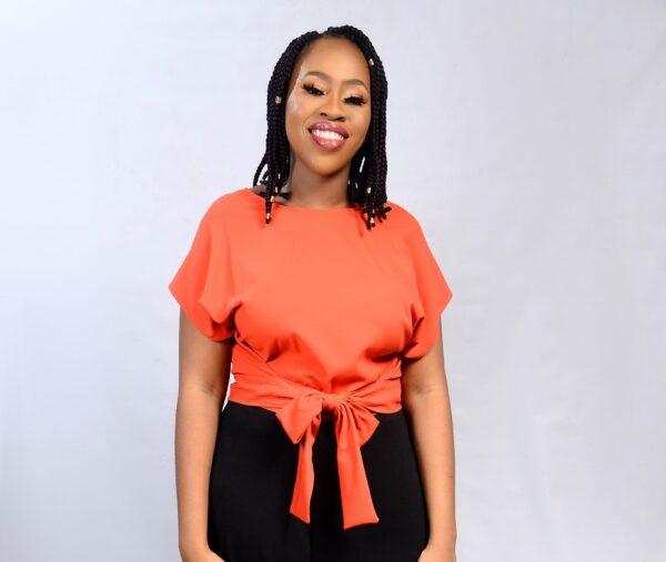 Kele Wrap Top - Orange