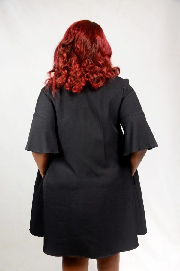 Neckerchief Dress - Black - Image 4