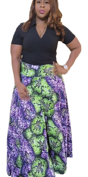 Crop Wrap Top - Black