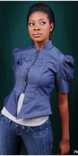 Peplum Denim Jacket