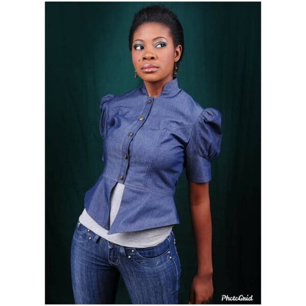 Peplum Denim Jacket